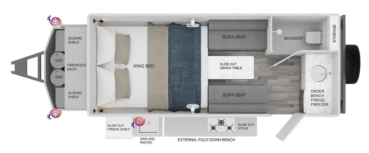 Top-down floorplan