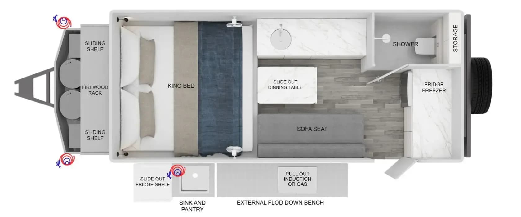 Top-down floorplan